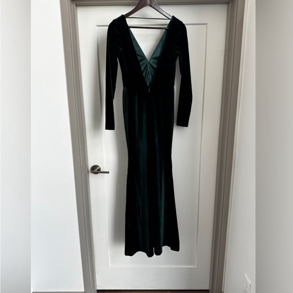 Jenny Yoo Ryland Emerald Green Size 2 - Picture 2 of 3